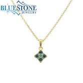 Gold Plated 'Flower' Necklace - 18"